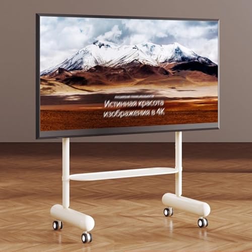 Tragbarer TV-Ständer auf Rädern, höhenverstellbarer Rollständer mit Kippfunktion für flexibles Betrachten zu Hause oder im Büro Tragbarer TV-Ständer auf Rädern, höhenverstellbarer Rollständer mit Kippfunktion für flexibles Betrachten zu Hause oder im Büro von Generisch