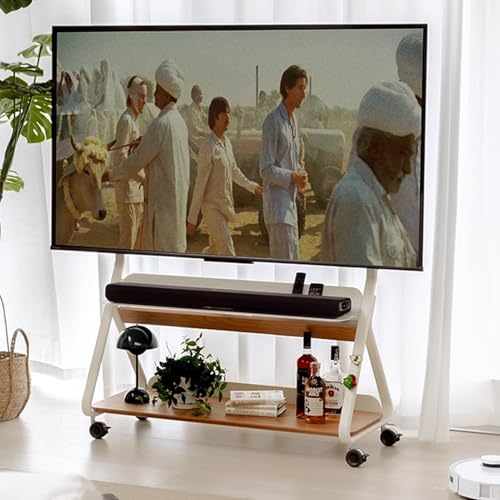 Tragbarer TV-Ständer mit Rollen, höhenverstellbarer Rollwagen für große Bildschirme, ideal für Wohnzimmer, Büro und Hotel Tragbarer TV-Ständer mit Rollen, höhenverstellbarer Rollwagen für große Bildschirme, ideal für Wohnzimmer, Büro und Hotel von Generisch