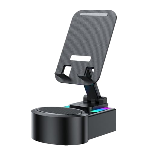 Tragbarer bluetoothh -Lautsprecher mit Telefonständer - Elektronische Geräte mit drahtlosen Ladegerät | Telefonladegerät Stand | WLAN Ladestation | Mobiltelefonhalter mit Light & für Frauen Tragbarer bluetoothh -Lautsprecher mit Telefonständer - Elektronische Geräte mit drahtlosen Ladegerät | Telefonladegerät Stand | WLAN Ladestation | Mobiltelefonhalter mit Light & für Frauen von Generisch