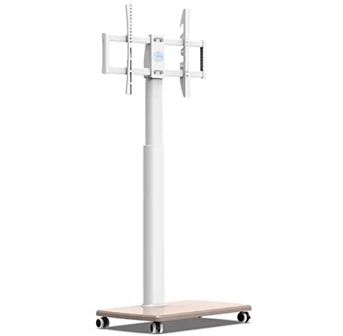 Tragbarer rollbarer TV-Ständer mit Rollen, verstellbare Bodenhalterung für 94-190,5 cm (37-75 Zoll) Fernseher, unterstützt bis zu 40 kg, mobiler TV-Wagen für Zuhause und Büro von Generisch