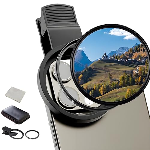 Tragbares Polarisationskameraobjektiv Für Smartphones, 52mm/67mmCpl Filter Handy Cirkular Polfilter,Schraubfilter Cpl-Objektivfilter Für iPhone,Samsung Und Andere Smartpho (52mm) von Generisch