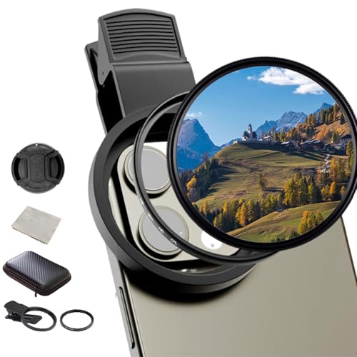 Tragbares Polarisationskameraobjektiv Für Smartphones, 52mm/67mmCpl Filter Handy Cirkular Polfilter,Schraubfilter Cpl-Objektivfilter Für iPhone,Samsung Und Andere Smartpho (67mm) von Generisch