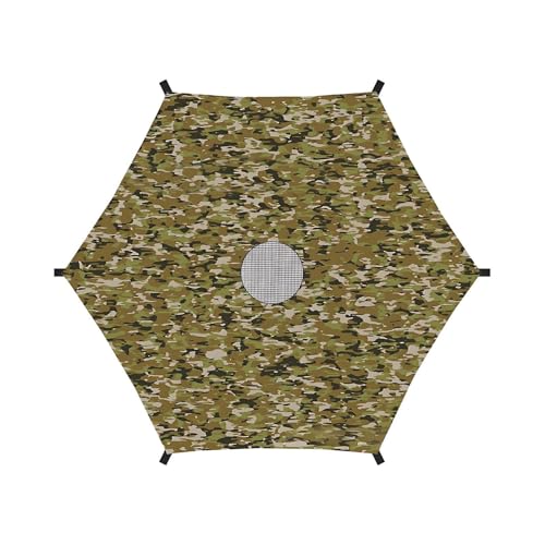 Trampoline Shade Cover, Trampoline Shades Covers for 6ft-16ft Outdoor, Waterproof Sun Protection Canopy, Replacement Part, for Playground Garden Kids Summer Activities von Generisch