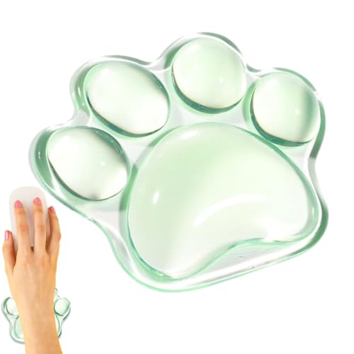 Transparente Handgelenkauflage für Mäuse, Katzenpfotenform, Handgelenkstütze, Handbeschwerden, weiche Handgelenkauflage, Spiel-Handgelenkstütze, für Zuhause, Schule von Generisch