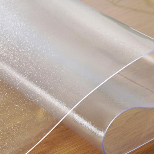 Transparenter runder Tischschutz, 110 cm, wasserdicht, schmutzabweisend, leicht zu reinigen, Ess- und Küchentischabdeckung, ideal für Zuhause und Restaurant Transparenter runder Tischschutz, 110 cm, wasserdicht, schmutzabweisend, leicht zu reinigen, Ess- und Küchentischabdeckung, ideal für Zuhause und Restaurant von Generisch