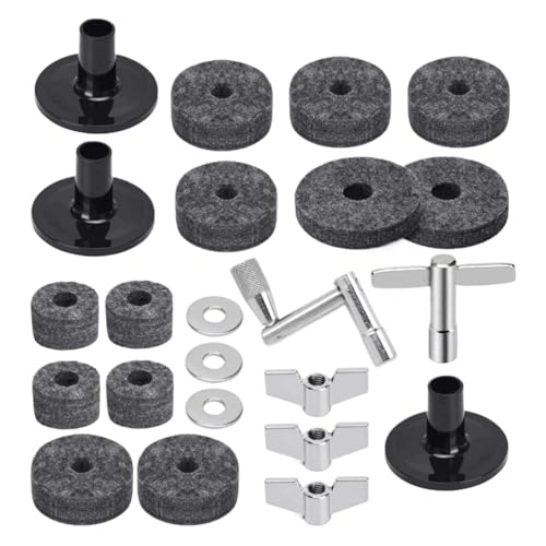 Trommelfilzpolster - Drumersatzkit | Trommelstandhülle | Stabiler, rutschfeste Filzhülle für Musikinstrumente | Trommelersatzpad | Beckenwaschmaschine für Drum Set für Familie, Freunde Trommelfilzpolster - Drumersatzkit | Trommelstandhülle | Stabiler, rutschfeste Filzhülle für Musikinstrumente | Trommelersatzpad | Beckenwaschmaschine für Drum Set für Familie, Freunde von Generisch