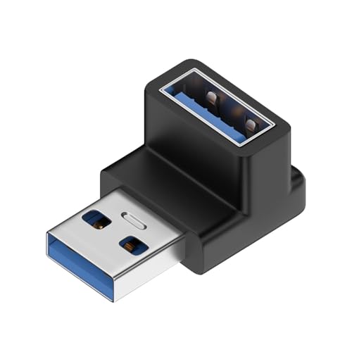 USB 3.0 Extender -Adapter - Rechtswinkelstecker, männliche weibliche Konverter | Hochgeschwindigkeitsdatenübertragungsanschlüsse, 10 Gbit / s USB -Erweiterung, Kompaktadapter für Computer, Monitor und USB 3.0 Extender -Adapter - Rechtswinkelstecker, männliche weibliche Konverter | Hochgeschwindigkeitsdatenübertragungsanschlüsse, 10 Gbit / s USB -Erweiterung, Kompaktadapter für Computer, Monitor und von Generisch