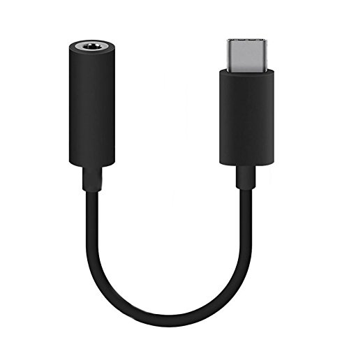 USB 3.1 Typ-C Headset Klinke passend für Samsung Galaxy A73 A53 A33 S22 S21 S21FE Ultra 5G Fold 4 3 Flip 3 4 | USB-C auf 3.5mm Kopfhörer DIGITAL Anschluss| Buchse Aux-IN Audio Adapter Kabel SCHWARZ von Generisch