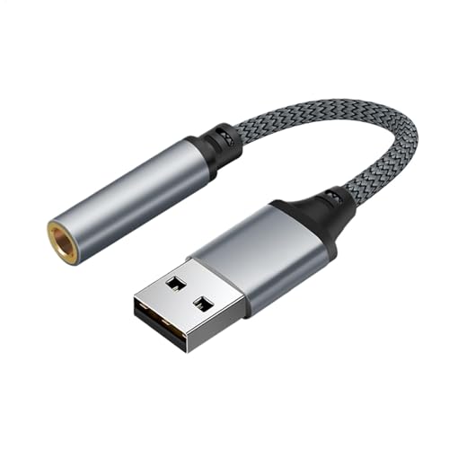 USB Adapter, Jack Converter, Stereo Audio, Headphone Adapter, Laptop Audio, External Sound Card Jack Audio Adapter | Audio Stereo Cable, Built-in Decoding Chip, Stereo Converter USB Adapter, Jack Converter, Stereo Audio, Headphone Adapter, Laptop Audio, External Sound Card Jack Audio Adapter | Audio Stereo Cable, Built-in Decoding Chip, Stereo Converter von Generisch
