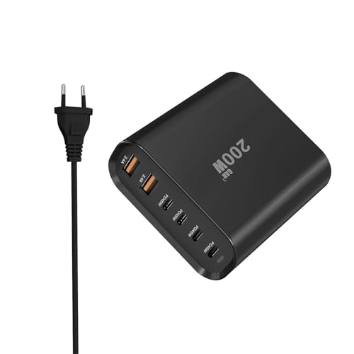 USB C Charger Station, USB C Charger Block | Schnellladestation Hub - 6-Port-PD-Adapter-Würfelstecker für den Smartphone-PC USB C Charger Station, USB C Charger Block | Schnellladestation Hub - 6-Port-PD-Adapter-Würfelstecker für den Smartphone-PC von Generisch