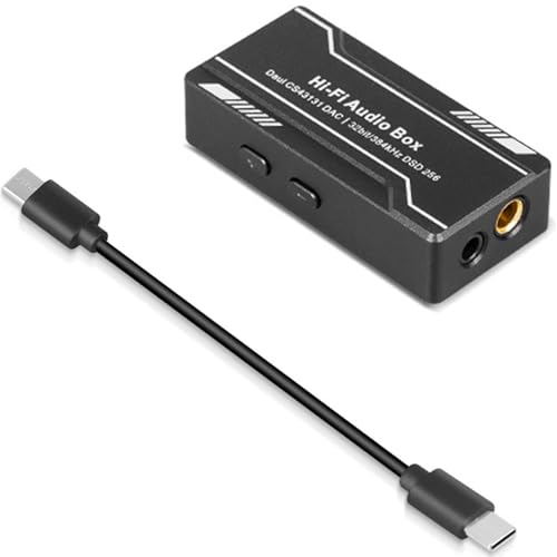 USB C auf 3,5 mm 4,4 mm CS43131 Soundadapter Typ C Kopfhörer-Dongle-Box, Kopfhörer-Verstärker USB C auf 3,5 mm 4,4 mm CS43131 Soundadapter Typ C Kopfhörer-Dongle-Box, Kopfhörer-Verstärker von Generisch