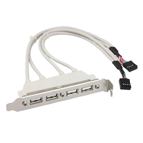 USB -Frontplattenerweiterung, 4 Anschlüsse USB 2.0 Portschlitzplatte Adapter Panel,4 Port USB Panel Extender -Kabel | 480 Mbit / s Hochgeschwindigkeitsübertragungs-Computernetzwerk Hubs, 30 cm lang USB -Frontplattenerweiterung, 4 Anschlüsse USB 2.0 Portschlitzplatte Adapter Panel,4 Port USB Panel Extender -Kabel | 480 Mbit / s Hochgeschwindigkeitsübertragungs-Computernetzwerk Hubs, 30 cm lang von Generisch