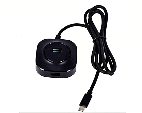 USB Hub 3.0 4+1 Micro Port für Smarthphone, 1m langes Kabel, super leicht und kompakt, für Laptop, Desktop, PS4, und andere USB 3.0 kompatible Geräte von Generisch