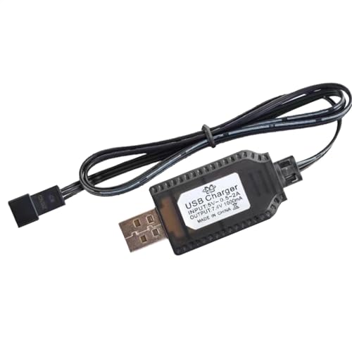 USB-Ladegerät | Entzückendes USB-Lithium-Akku-Ladegerät | 7,4 V 1000 MA Schnellladekabel Für RC-Spielzeug Und Drohnen | Schnellladeadapter Für SM-2P/3P/4P Lithiumbatterien – Batteriezubehör USB-Ladegerät | Entzückendes USB-Lithium-Akku-Ladegerät | 7,4 V 1000 MA Schnellladekabel Für RC-Spielzeug Und Drohnen | Schnellladeadapter Für SM-2P/3P/4P Lithiumbatterien – Batteriezubehör von Generisch