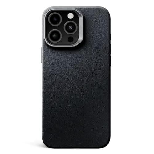 Ultradünne Hülle Für iPhone 16 Pro Max/16 Pro, Magnetische Echtlederhülle Kameraschutz Stoßfeste Hülle,16pro max,Black Ultradünne Hülle Für iPhone 16 Pro Max/16 Pro, Magnetische Echtlederhülle Kameraschutz Stoßfeste Hülle,16pro max,Black von Generisch