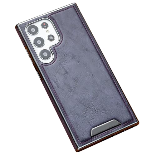 Ultradünne Hülle für Samsung Galaxy S25/S25 Plus/S25 Ultra, Telefonabdeckung aus echtem Leder unterstützt magnetische stoßfeste Retro-Hülle Ultradünne Hülle für Samsung Galaxy S25/S25 Plus/S25 Ultra, Telefonabdeckung aus echtem Leder unterstützt magnetische stoßfeste Retro-Hülle von Generisch