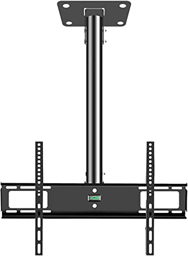 Ultradünne TV-Deckenhalterung für 66 - 127 cm (26 - 50 Zoll) große Fernseher, 400 x 400 mm, verstellbare Höhe, Neigungs- und Schwenkfunktion, perfekt für platzsparende Lösungen von Generisch