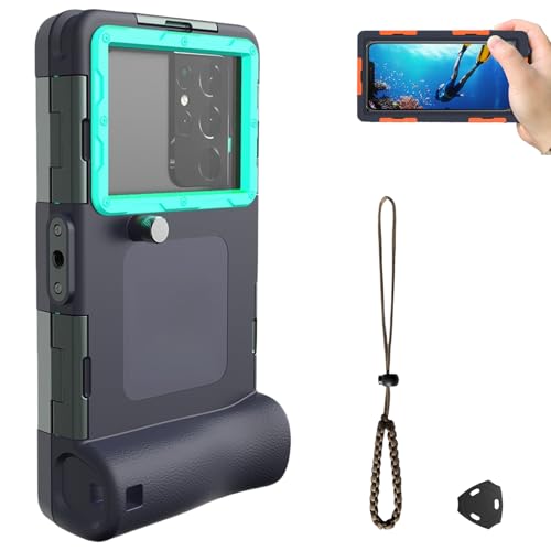 Universal Waterproof case for iPhone Samsung Galaxy, Underwater Phone Cases for Snorkeling,Beach Vacation Essentials (Navy) von Generisch
