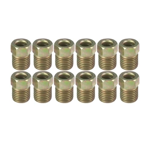 Universelle 12-teilige 3/8-Zoll-24-Gewinde-Bremsleitungsmutter-Armaturensätze for 3/16-Zoll-Stahlbremsleitungsschläuche Bremsleitungen for Autos Universelle 12-teilige 3/8-Zoll-24-Gewinde-Bremsleitungsmutter-Armaturensätze for 3/16-Zoll-Stahlbremsleitungsschläuche Bremsleitungen for Autos von Generisch