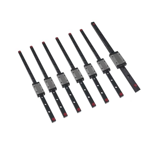 V2.4 R2 3D-Drucker 6 STÜCKE 1 STÜCKE Linear RailDIY Schienensatz 250/300/350 mm Bauen Sie linear, kompatibel mit 2.4 R2(Black,R2 250mm Build) von Generisch