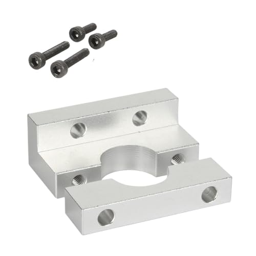 V6 Hotend Festen Block Hot End Extruder Halter Montage Halterung for 3D Drucker Teile(Silver) von Generisch