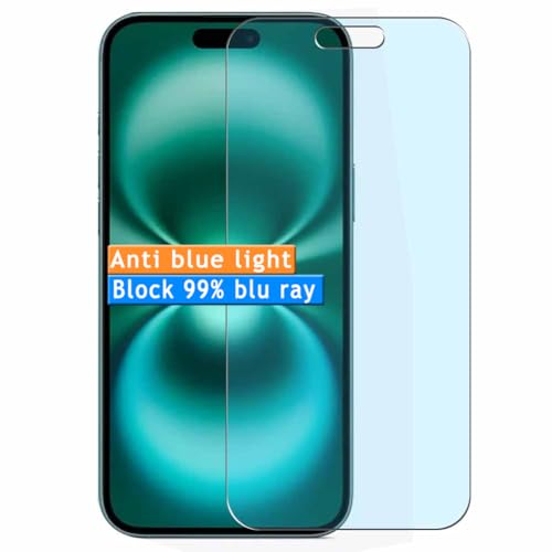 Vaxson 3 Stück Anti Blaulicht Schutzfolie, kompatibel mit iPhone 16 Pro, Display Bluelight folie folien Displayschutzfolie （ nicht Panzer Schutz Glas folie SchutzGlas nicht PanzerGlas ） von Generisch