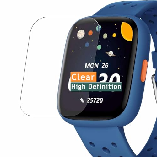 Vaxson 3 Stück Schutzfolie kompatibel mit BIGGERFIVE BW02 BAAVE 2 1.8" smartwatch smart watch, Display folie folien Displayschutzfolie （ nicht Panzer Schutz Glas folie SchutzGlas nicht PanzerGlas ） von Generisch