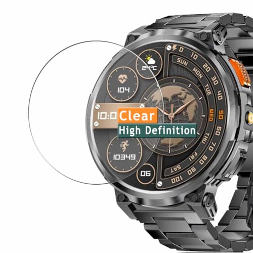 Vaxson 3 Stück Schutzfolie kompatibel mit DREMAC FV6 1.85" SMART WATCH SMARTWATCH, Display folie folien Displayschutzfolie （ nicht Panzer Schutz Glas folie SchutzGlas nicht PanzerGlas ） von Generisch