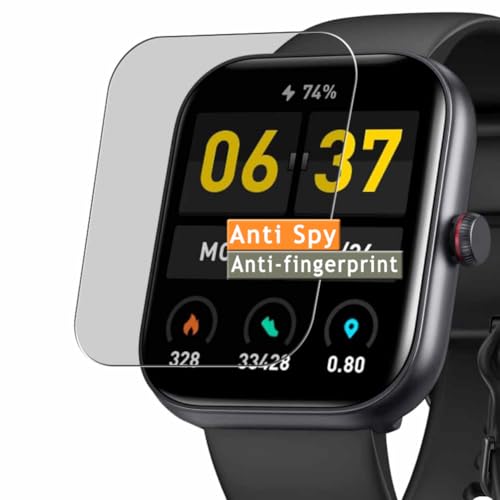 Vaxson Anti Spy Schutzfolie, kompatibel mit Gydom idw20 1.91" smart watch smartwatch, Display folie Displayschutzfolie （ nicht Panzer Schutz Glas folie SchutzGlas nicht PanzerGlas ） von Generisch