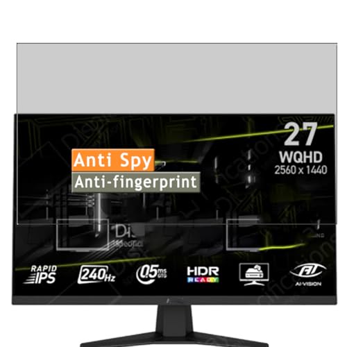 Vaxson Anti Spy Schutzfolie, kompatibel mit MSI MAG 274QF X24 27" Monitor, Display folie Displayschutzfolie （ nicht Panzer Schutz Glas folie SchutzGlas nicht PanzerGlas ） von Generisch