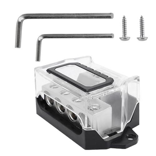 Verstärkter Verteilerblock – Sicherungseinheit für die Beleuchtung des Anhängers | Tragbarer Verteiler mit 12 V inklusive Schlüssel, Stereo-Verstärker, Klemmen und Batterieenden, Verstärkter Verteilerblock – Sicherungseinheit für die Beleuchtung des Anhängers | Tragbarer Verteiler mit 12 V inklusive Schlüssel, Stereo-Verstärker, Klemmen und Batterieenden, von Generisch