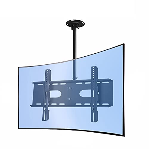 Verstellbare, neig- und schwenkbare Decken-TV-Halterung, passend für die meisten 81,3–177,8 cm (32-70 Zoll) LCD- und gebogenen Fernseher, max. VESA 600 x 400 mm, perfekt für platzsparende von Generisch