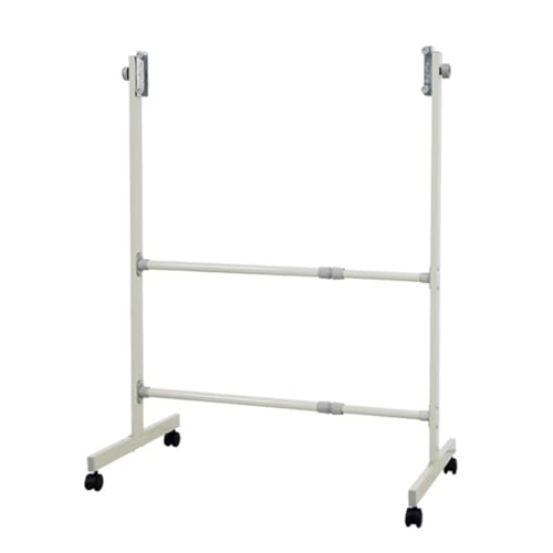 Verstellbarer mobiler Ständer mit Rädern für 91,4 x 61 cm große Whiteboards – Höhe und Winkel verstellbar, perfekt für Schule, Büro, Klassenzimmer – nur Ständer (weiß) von Generisch