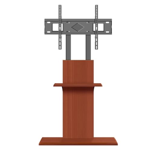 Verstellbarer mobiler TV-Ständer, rollbarer TV-Bodenständer mit versteckten Rädern, tragbarer TV-Wagen für 101,6 - 190,5 cm (40 - 75 Zoll) große Fernseher, hält bis zu 60 kg, mit verstellbarer von Generisch