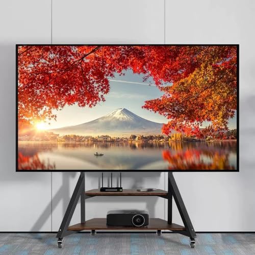 Verstellbarer mobiler TV-Ständer auf Rädern, rollbarer TV-Wagen für 65–100 Zoll Fernseher, tragbarer Boden-TV-Wagen mit Regalen, unterstützt bis zu 100 kg, ideal für Zuhause und Büro Verstellbarer mobiler TV-Ständer auf Rädern, rollbarer TV-Wagen für 65–100 Zoll Fernseher, tragbarer Boden-TV-Wagen mit Regalen, unterstützt bis zu 100 kg, ideal für Zuhause und Büro von Generisch