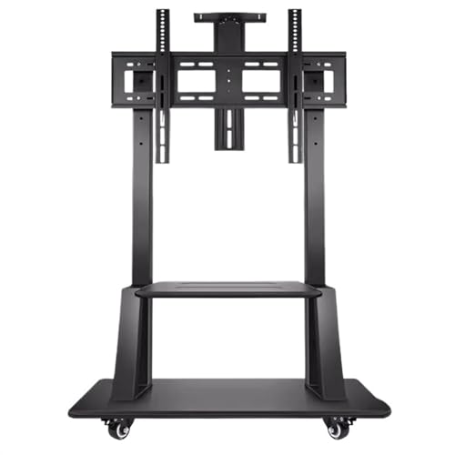 Verstellbarer mobiler TV-Ständer mit feststellbaren Rädern, Universal-Bodenwagen für 55-120 Zoll Flachbildfernseher – großer rollbarer TV-Ständer mit Halterung – höhenverstellbar und stabil Verstellbarer mobiler TV-Ständer mit feststellbaren Rädern, Universal-Bodenwagen für 55-120 Zoll Flachbildfernseher – großer rollbarer TV-Ständer mit Halterung – höhenverstellbar und stabil von Generisch