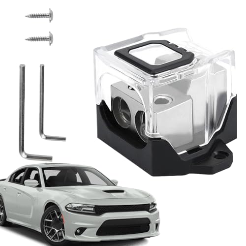 Verteilerblock mit 12 V - Schalttafel für Bootssicherungen | Tragbarer 12-V-Verteiler inklusive Schlüssel, Stereo-Verstärker, Batterieklemmen und -enden, Verteilerblock mit 12 V - Schalttafel für Bootssicherungen | Tragbarer 12-V-Verteiler inklusive Schlüssel, Stereo-Verstärker, Batterieklemmen und -enden, von Generisch