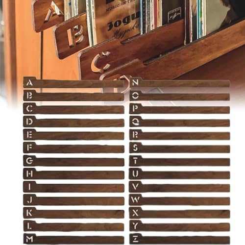 Vinyl Schallplattentrenner Organisatorischer Leitfaden mit Buchstaben A-Z 26 Artikel Vinyl Schallplattentrenner, Buchstabentrenner von Generisch