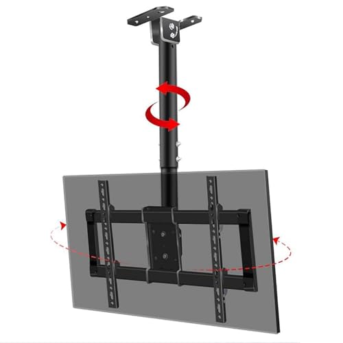 Vollbewegliche TV-Deckenhalterung für 43-65 Zoll Fernseher - 360° Drehung & Neigung Design für Zuhause, Klassenzimmer, Konferenzsäle, einfache Installation von Generisch