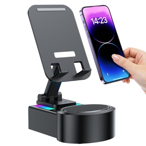 WLAN Ladestation - Faltbarer drahtloser Ladegerät | Mobiltelefonständer mit LED Light & Lautsprecher | Faltbare Telefonladevorgänge für Frauen Mädchen Jugend Teenager Accessoires WLAN Ladestation - Faltbarer drahtloser Ladegerät | Mobiltelefonständer mit LED Light & Lautsprecher | Faltbare Telefonladevorgänge für Frauen Mädchen Jugend Teenager Accessoires von Generisch