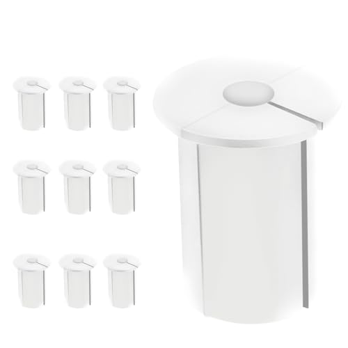 Wandkabelführungsset, Kabelmontageset - 10 Stück Kabelschutzhülle, Kabeltülle für Wandloch, Kabeldurchführungsbuchse für Kabel-Router-Ethernet-Adapter von Generisch