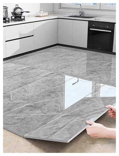 Wandpaneele for Abziehen und Aufkleben, Wandverkleidungen, Marmor-Badezimmerfliesen for Aufkleben, selbstklebende Vinyl-Bodenfliesen(Style3,30x60cm(50pcs)) von Generisch