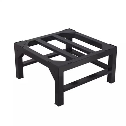 Waschmaschinen Untergestell, Vier Ecken Tragfähigkeit 300kg Max, Metall Waschmaschine Base Stand für Trockner Base Platform, Schwarz (40×40×H30cm) von Generisch