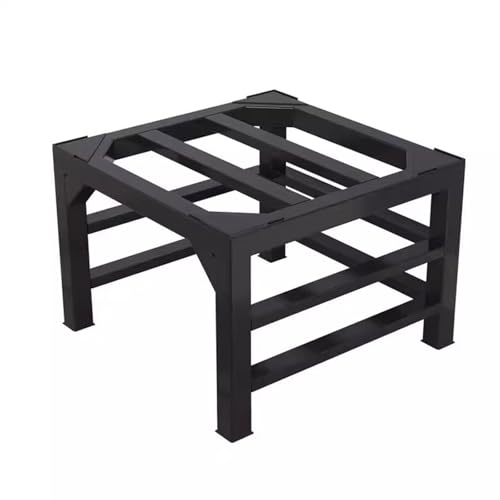 Waschmaschinen Untergestell, Vier Ecken Tragfähigkeit 300kg Max, Metall Waschmaschine Base Stand für Trockner Base Platform, Schwarz (40×40×H40cm) von Generisch