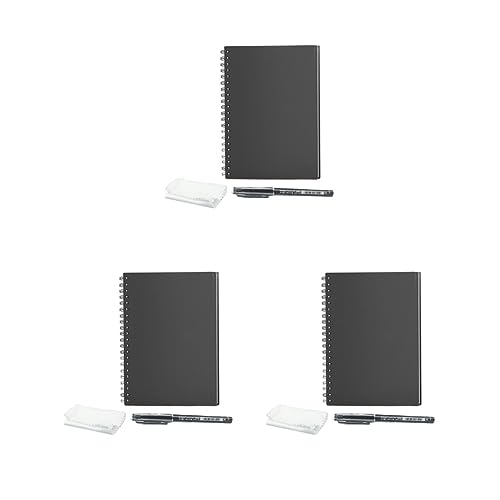 Wiederverwendbares Notizbuch, liniert, mit Radierstift, Notizblock, Tagebuch, Schule, Zeichnen, A6, 3 Stück Wiederverwendbares Notizbuch, liniert, mit Radierstift, Notizblock, Tagebuch, Schule, Zeichnen, A6, 3 Stück von Generisch