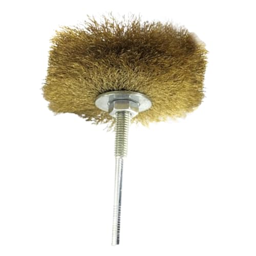 Wire Brush For Drill, Wire Wheel For Drill, Hex Shank For Rust Removal, Brass Auto Parts Adhesive Removal Polishing Cleaning Rotating Tool Brush For Drill Bits, Automotive, Grill von Generisch