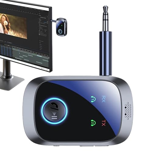 Wireless BT Audio Receiver - Wireless Aux -Adapter | Wireless Audio -Sender, HiFi -Stereo -Audio -Sender, LCD -Bildschirm -Wireless -Sender, Freiwilliger Drahtloser Sender Für TVS -Spiele von Generisch