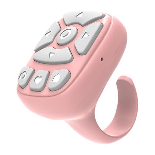 Wireless Page Turner - Scrolling Ring Remote, Mobile Clicker | Wireless Controller mit ergonomischem Design, Nahtlose Kompatibilität für das Lesen von Apps, sozialen Plattformen und Medienkontrolle Wireless Page Turner - Scrolling Ring Remote, Mobile Clicker | Wireless Controller mit ergonomischem Design, Nahtlose Kompatibilität für das Lesen von Apps, sozialen Plattformen und Medienkontrolle von Generisch
