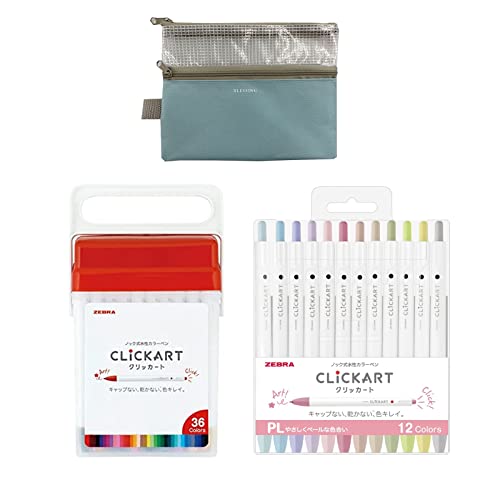 Zebra Clickart WYSS22-36C-N & WYSS22-12CPL Set, mit Bonus japan import [Parallelimport Waren] (blue) von Generisch
