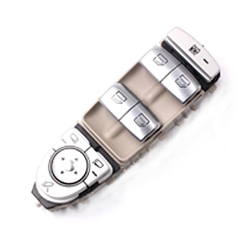 elektrischer Fensterheber Auto Linke Seite Fenster für Master Switch 2229056800 A2229056800 für Mercedes C300 C63 C350e W205 Schalter für elektrischen Fensterheber(Beige) von Generisch